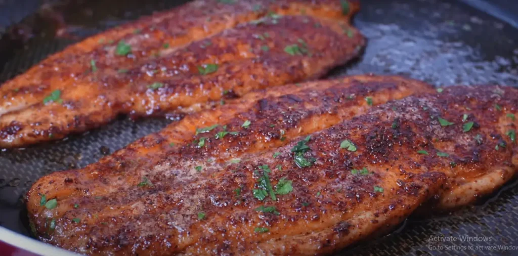 blackened or grilled