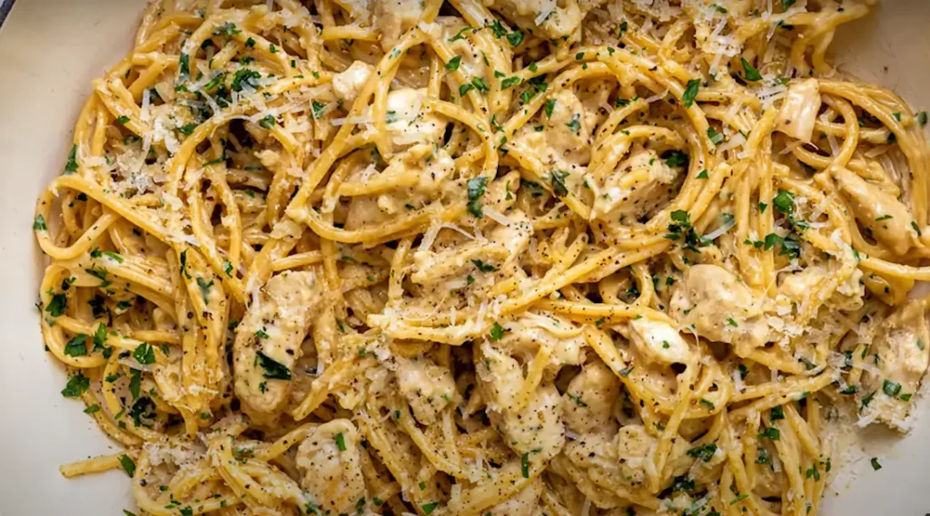Garlic Parmesan Chicken Pasta